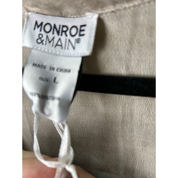 NWT Monroe & MainTunic Top Sand Size L - Picture 8 of 9